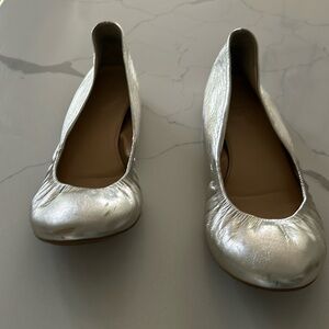 J Crew Metallic Slippers